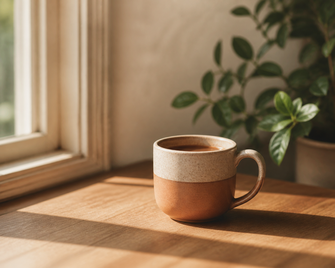 Tassa de cafè amb llum del matí