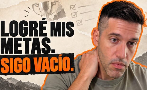 Thumbnail del vídeo de YouTube sobre el buit existencial: lograste tus metas y aun así te sientes vacío.